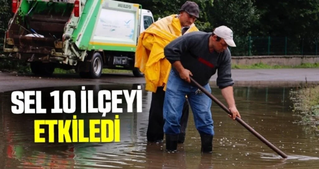 Ordu'da sel 10 ilçeyi etkiledi