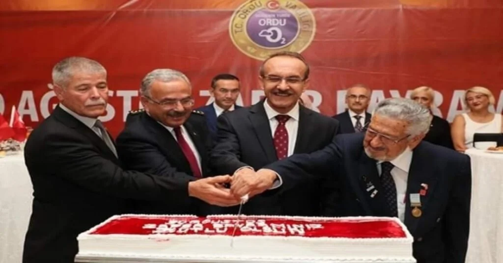 Orduda Zafer Bayramı Resepsiyonu