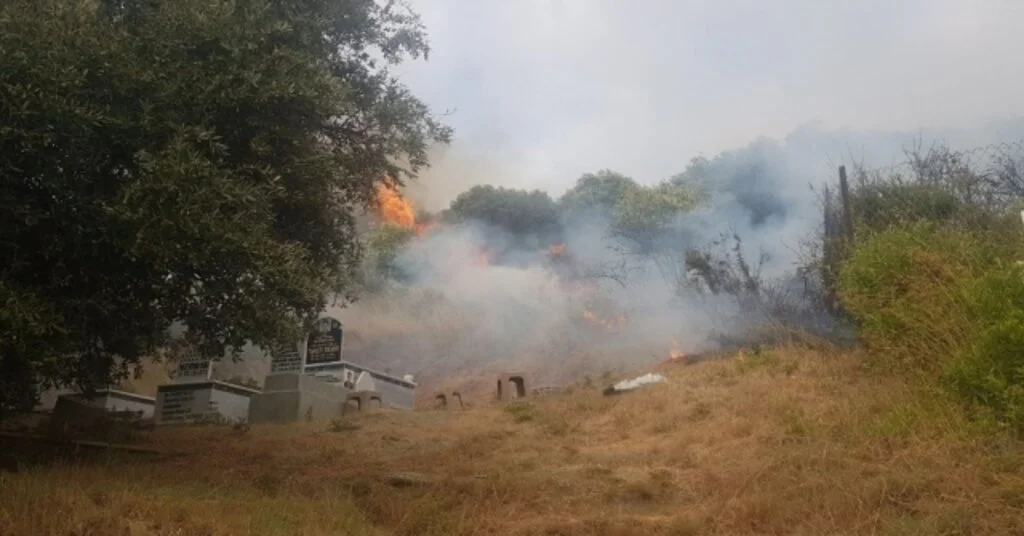 Samanadağda Çıkan Yangın Korkuttu