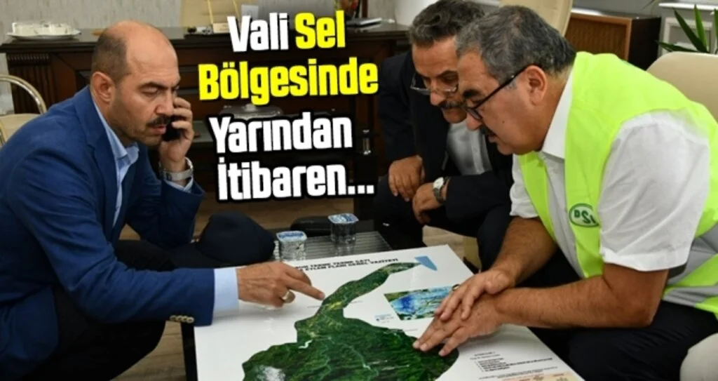 Samsun Valisi Kaymak Sel Bölgesinde