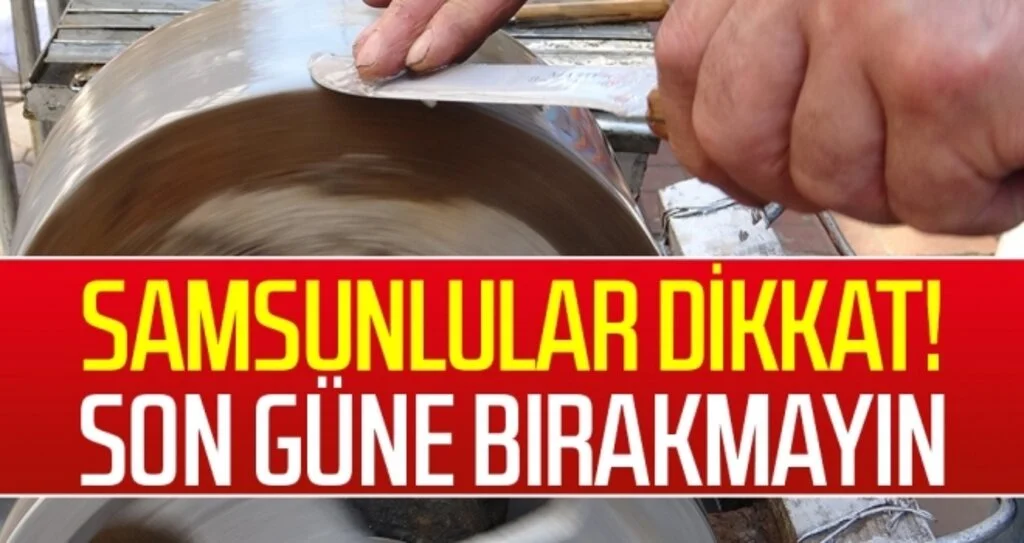 Samsun'da Bıçaklar kurbanlıklar için bileniyor