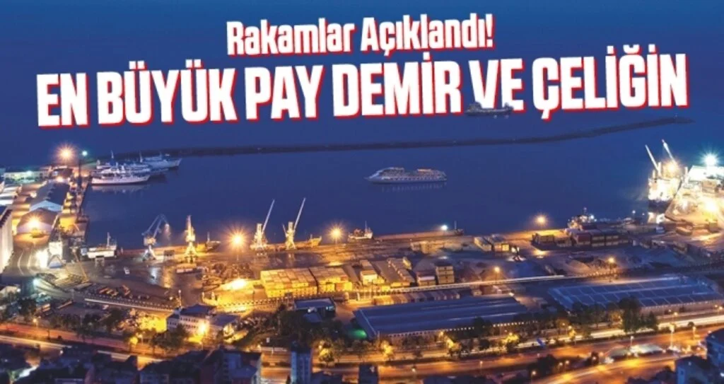 Samsun'da En Büyük Pay Demir ve Çeliğin