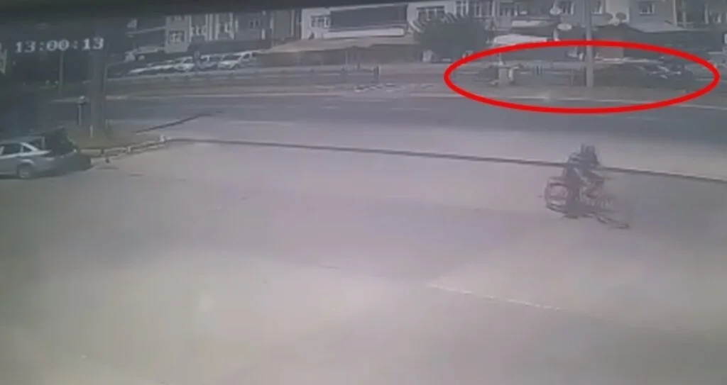 Samsun'da Kaza anı kamerada