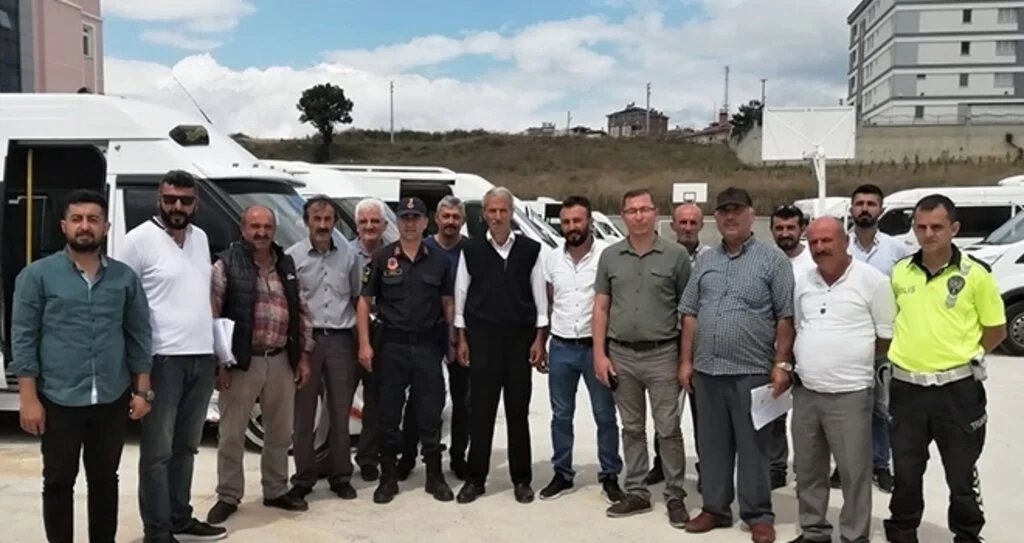 Samsun'da Okul servisi sürücülerine eğitim