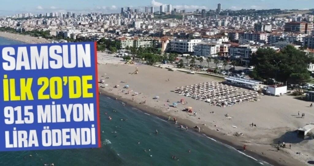 Samsun'da yapı ruhsatına 915 milyon lira ödendi