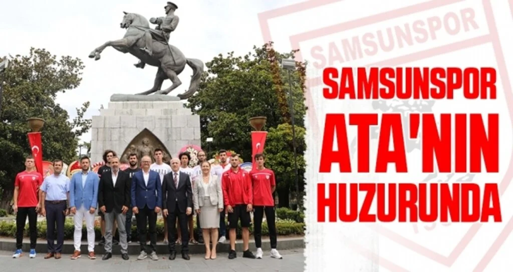 Samsunspor Ata'nın huzurunda