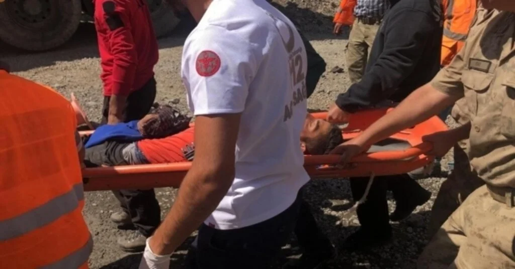 Sarıkamışta Ayının Saldırdığı Genç Kayalıktan Düştü