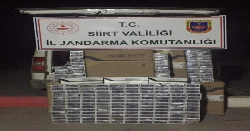 Siirtte 7 Bin 490 Paket Kaçak Sigara Ele Geçirildi