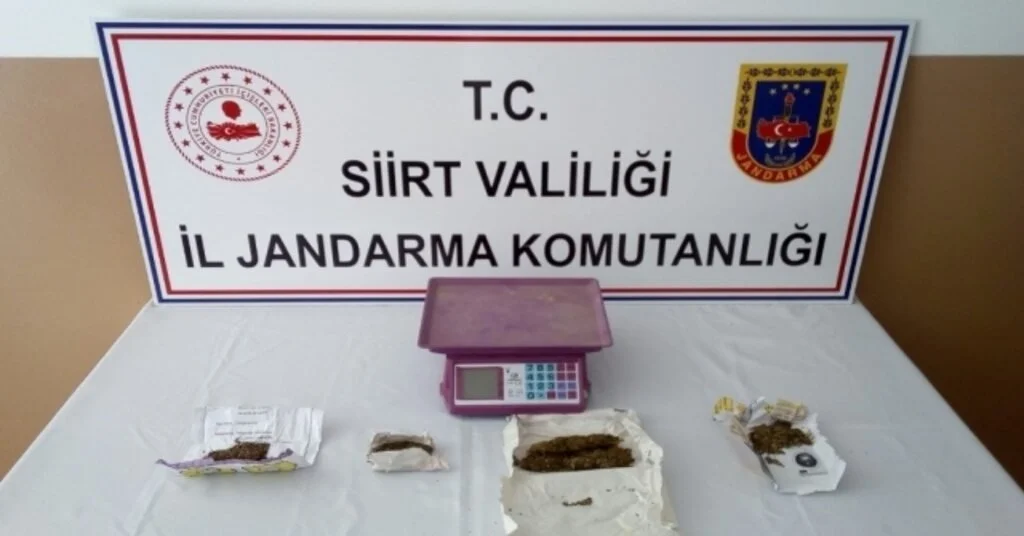 Siirtte Uyuşturucu Ticareti Yapan 2 Kişi Gözaltına Alındı