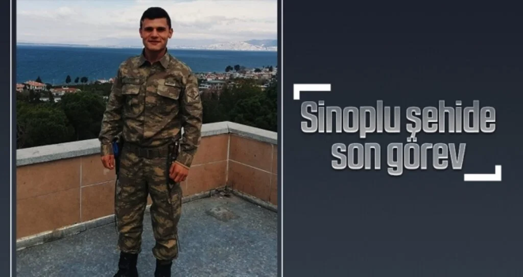Sinoplu şehide son görev