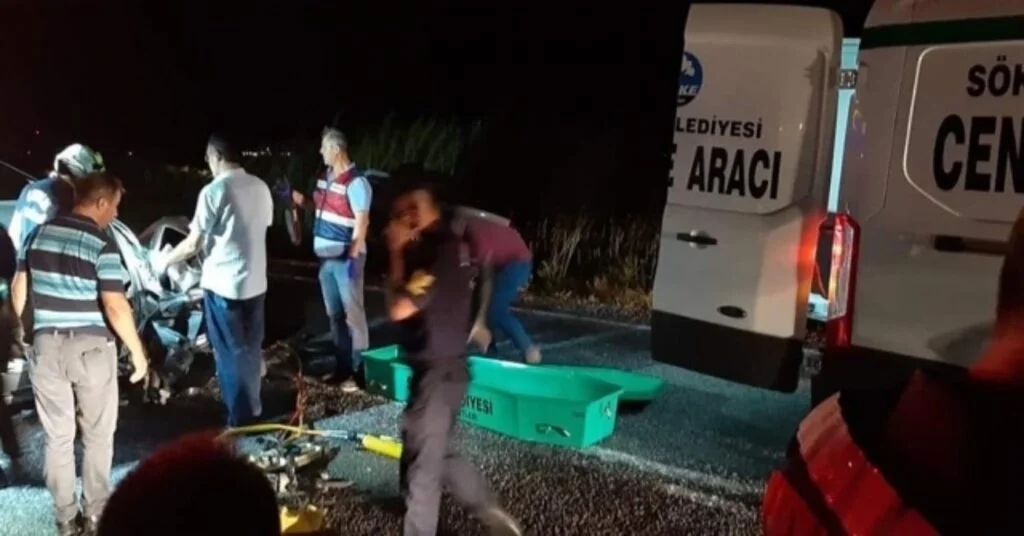 Sökede Trafik Kazası: 1 Ölü, 3 Yaralı