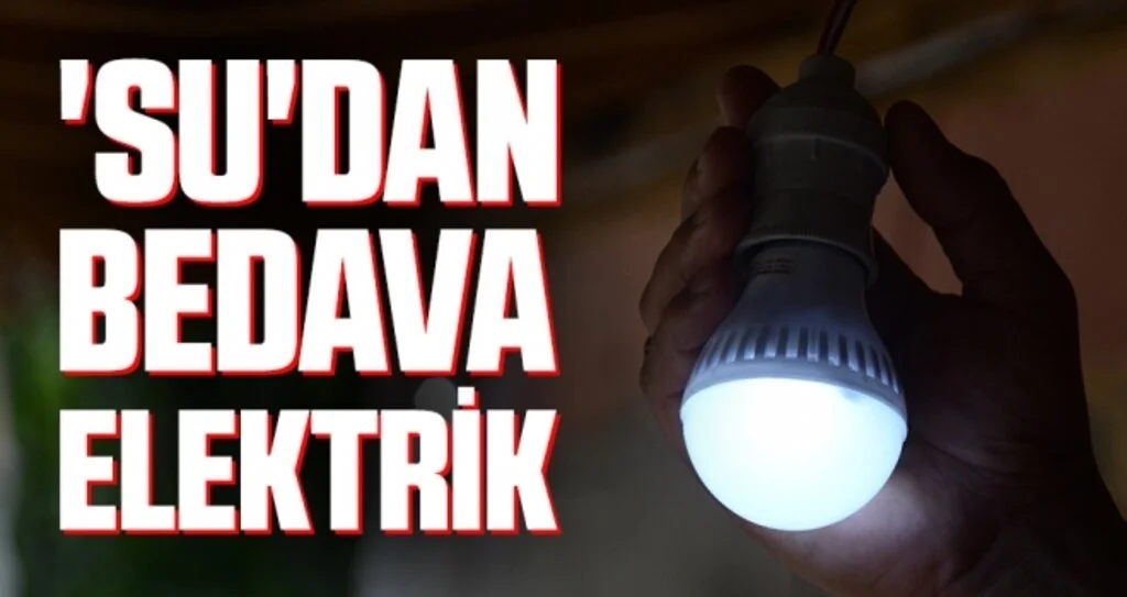 'Su'dan bedava elektrik