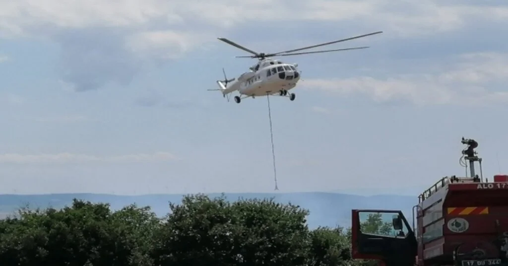 Tekirdağda 10 Dönüm Orman Küle Döndü