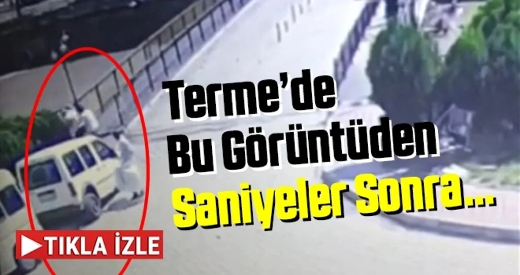 Terme'de Park ve Köprü Bir Anda Çöktü!