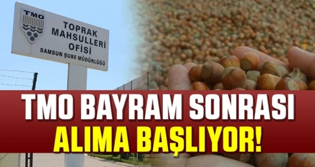 TMO bayram sonrası alıma başlıyor!