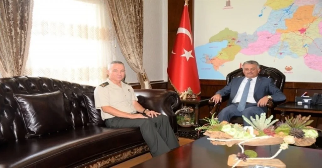 Tuğgeneral Yaralıdan Vali Yazıcıya Veda Ziyareti