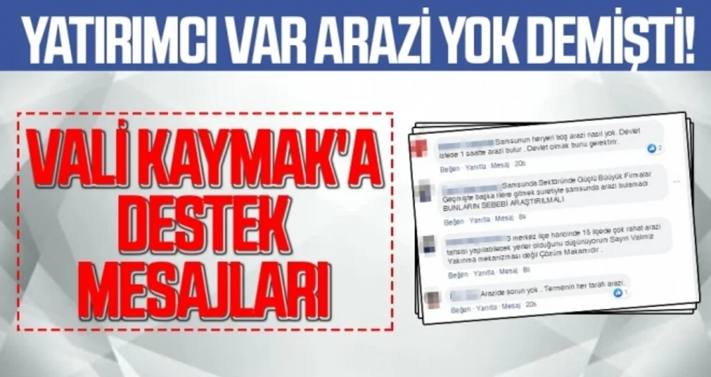 Vali Kaymak'a destek mesajları