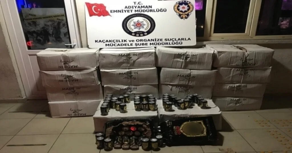 Adıyamanda Kaçak İçki Operasyonu