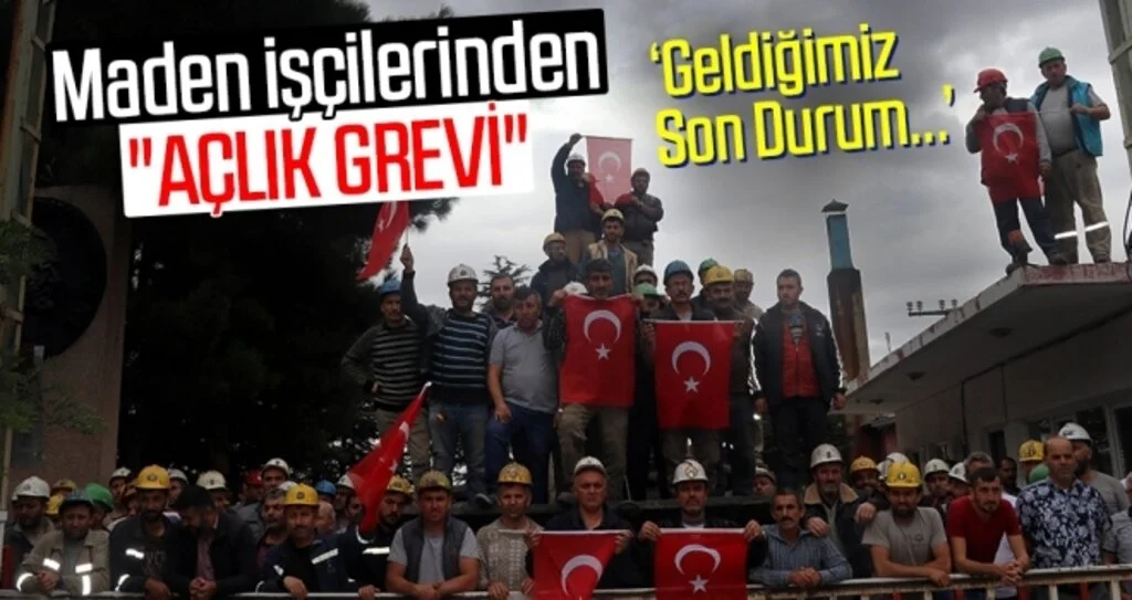 Amasya'da maden işçilerinden Açlık Grevi