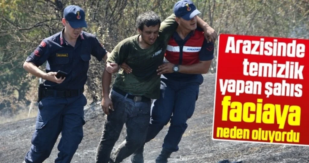 Arazisinde Temizlik Yapan Şahıs Faciaya Neden Oluyordu!