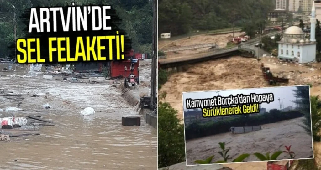 Artvin'de Sel Felaketi!