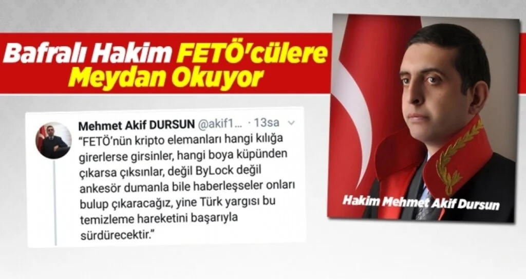 Bafralı hakim FETÖ'cülere meydan okuyor