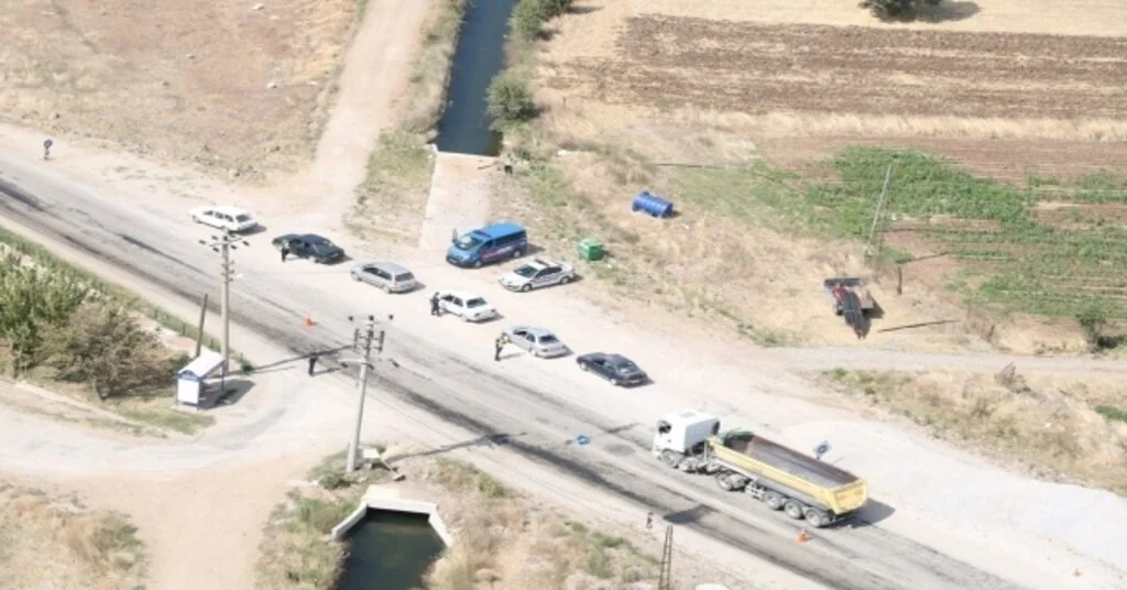 Çanakkalede Helikopterle Havadan Trafik Denetimi