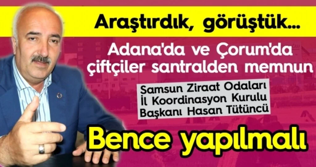 Çarşamba Biyokütle Enerji Santrali Bence Yapılmalı