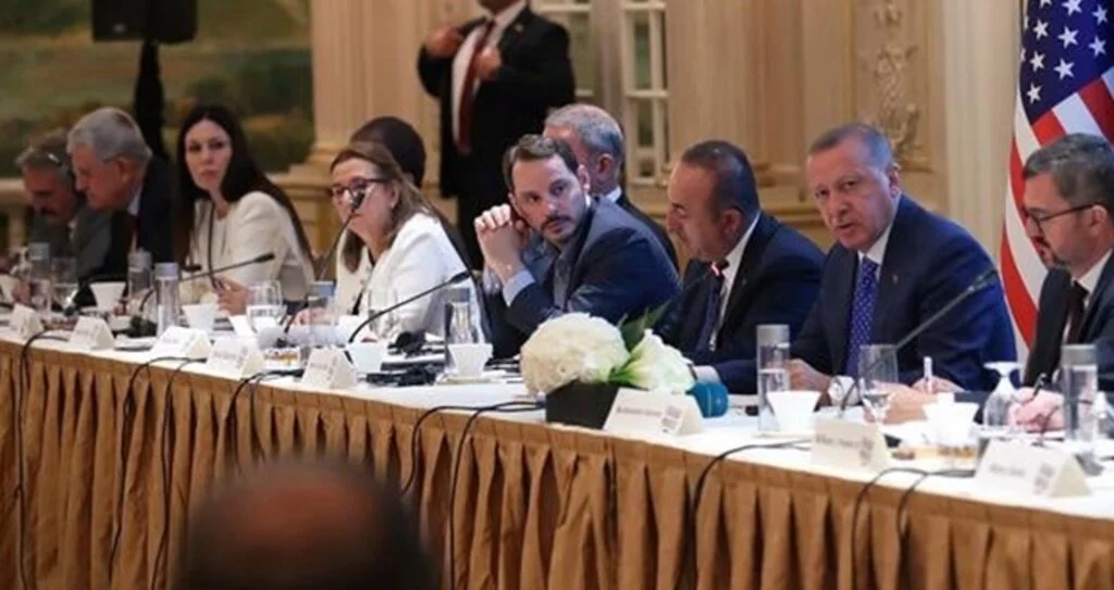 Çiğdem Karaaslan  Erdoğan'ın heyetinde 