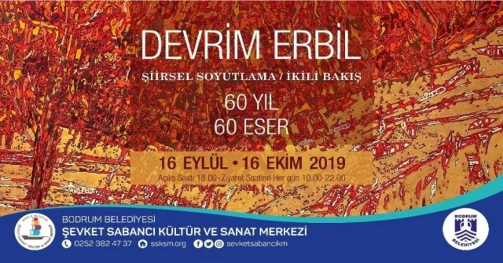 Devrim Erbilin ‘60 Yıl 60 Eser Sergisi Bodrumlularla Buluşuyor