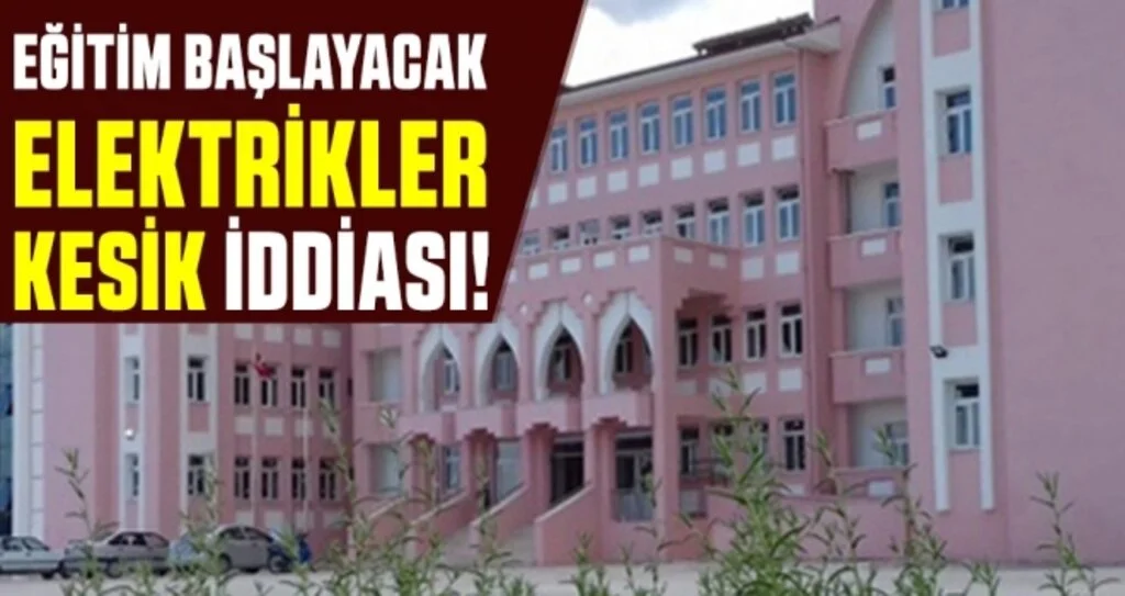 Eğitim başlayacak elektrikler kesik!