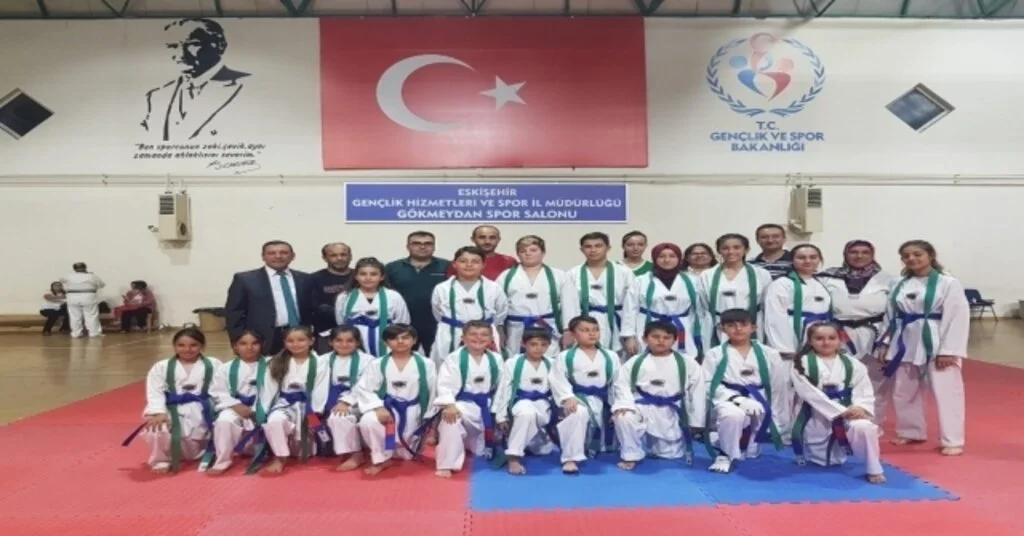 Eskişehir Gökmeydanı Spor Kulübünde, ‘Taekwondo Kuşak Terfi Sınavı Heyecanı Yaşandı