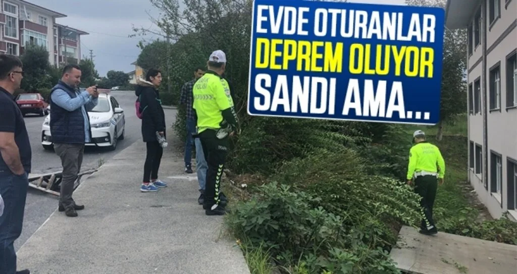 Evde Oturanlar Deprem Oluyor Sandı Ama...