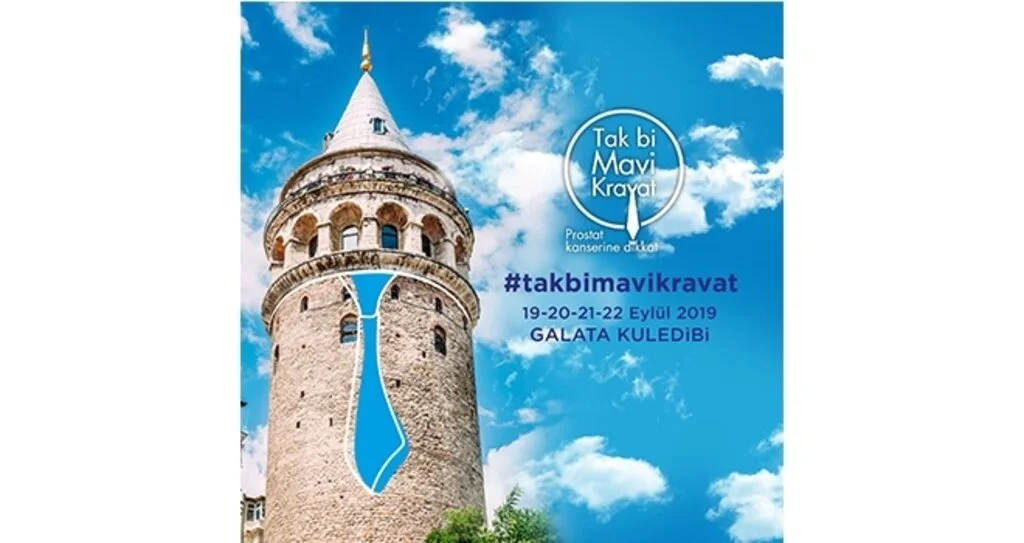 Galata Kulesi Mavi Kravat Takıyor!