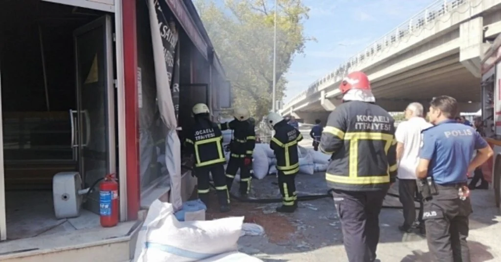 Gölcükte Fırında Çıkan Yangın Korkuttu