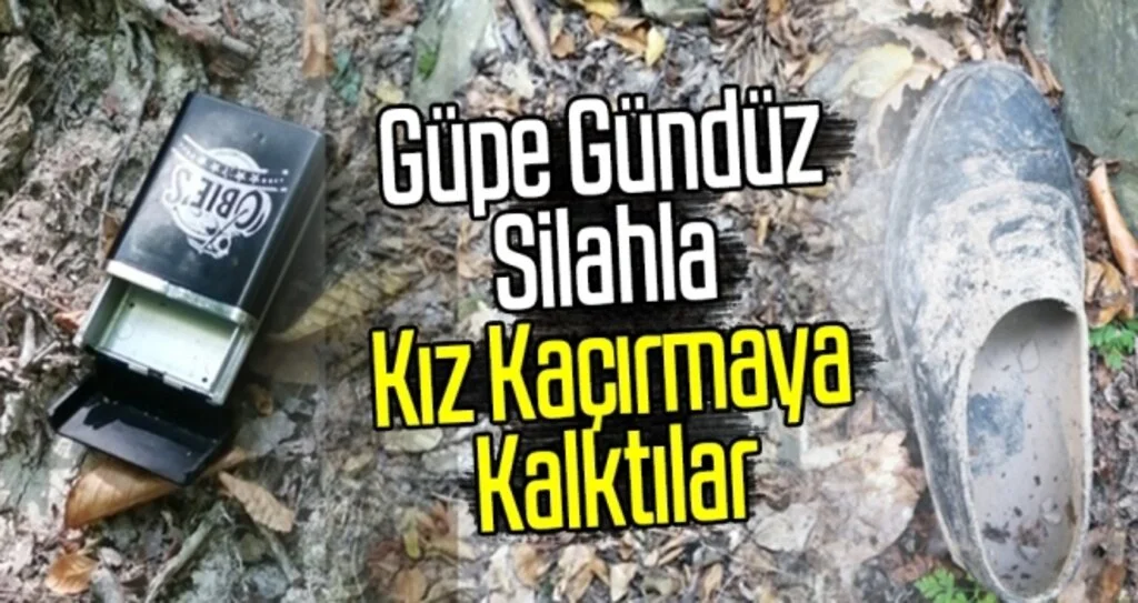 Güpe gündüz silahla kız kaçırmaya kalktılar
