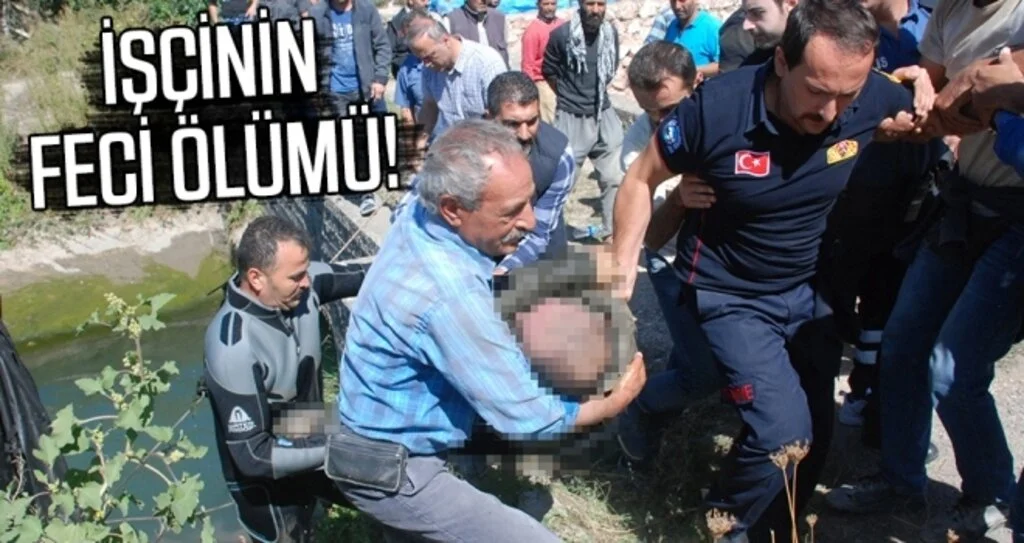 İşçinin feci ölümü!