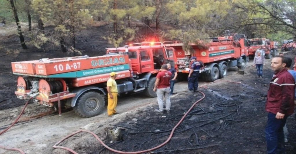 Kazdağlarında Çıkan Orman Yangını Söndürüldü