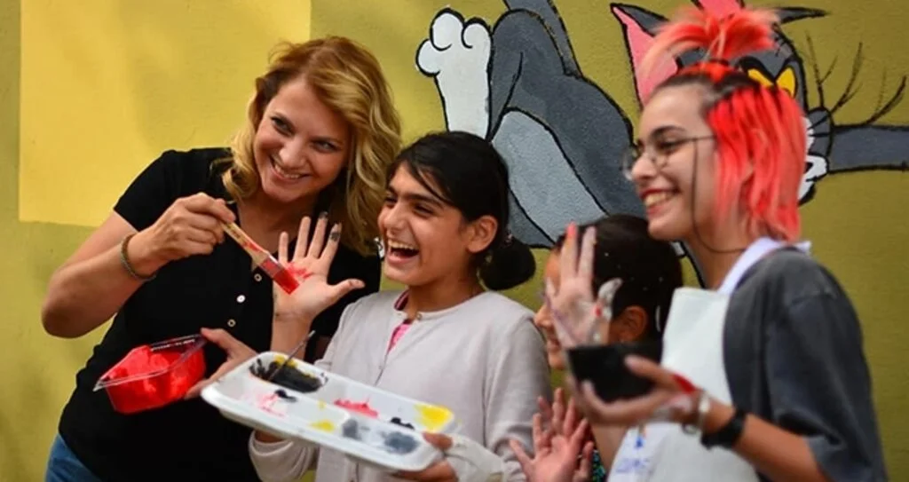 Köy okulları renklendi