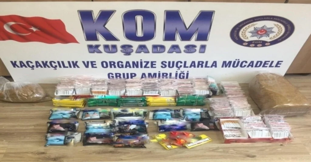 Kuşadasında Kaçak Tütün Operasyonu