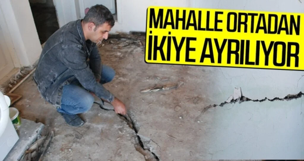 Mahalle ortadan ikiye ayrılıyor