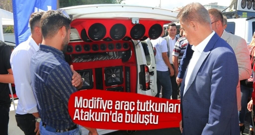Modifiye araç tutkunları Atakum'da buluştu