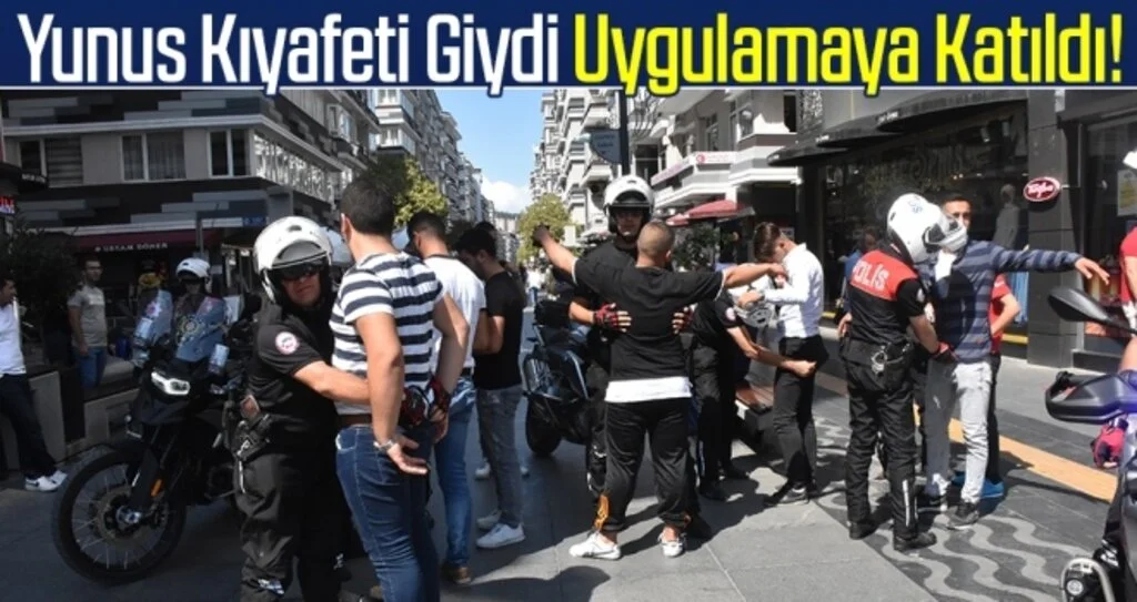 Motorize Yunus Kıyafeti Giydi Uygulamaya Katıldı!