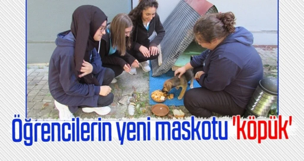 Öğrencilerin yeni maskotu 'köpük'