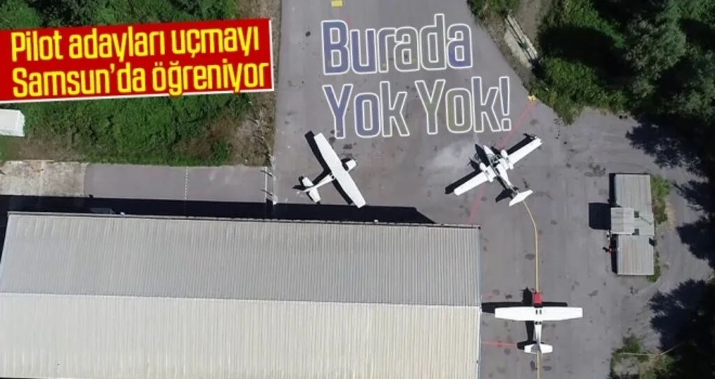 Pilot adayları uçmayı Samsun’da öğreniyor