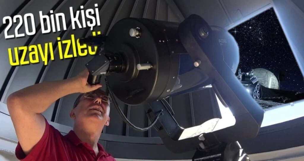 Samsun'da 220 bin kişi uzayı izledi