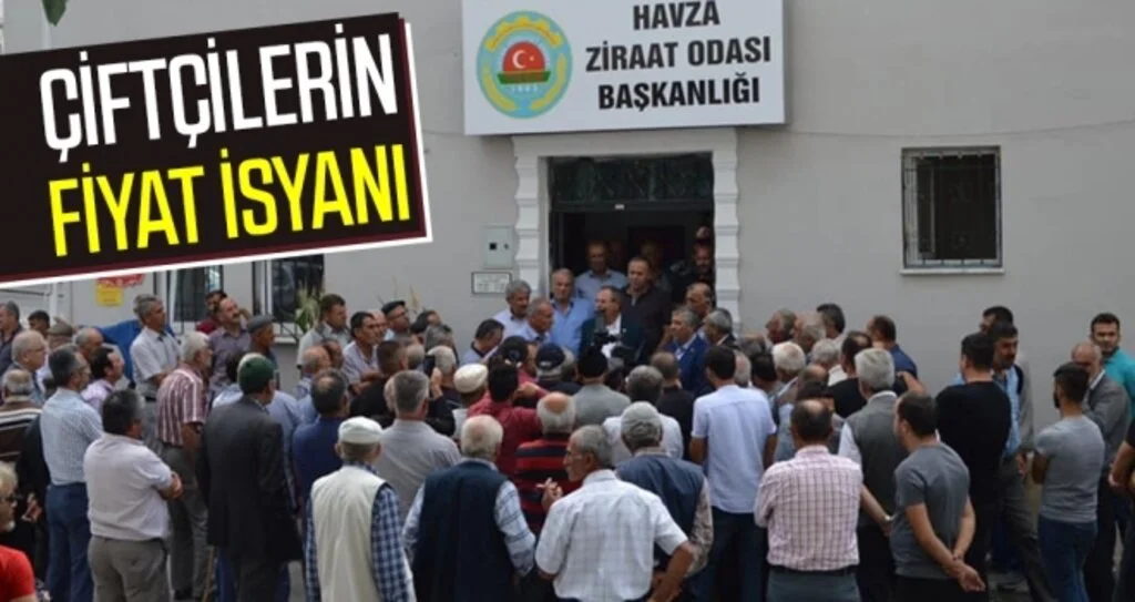 Samsun'da Çiftiçilerin fiyat isyanı!