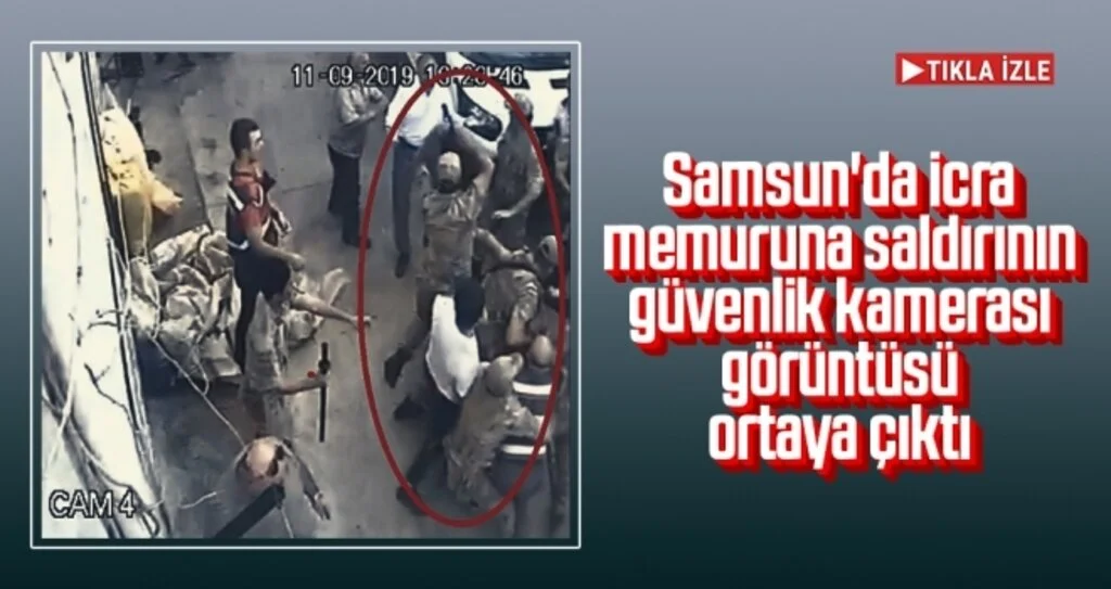 Samsun'da icra memuruna linç girişimi