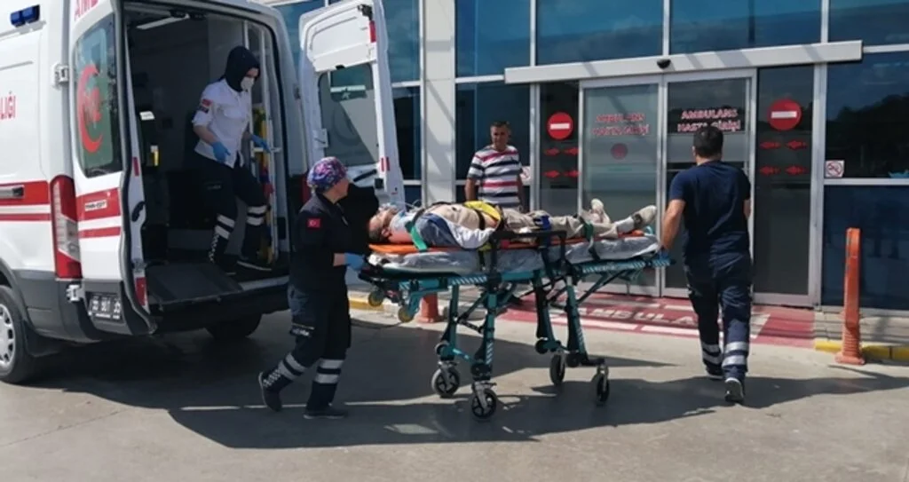Samsun'da İnşaattan düşen işçi yaralandı
