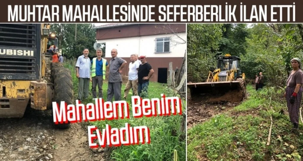 Samsun'da Muhtar mahallesinde seferberlik ilan etti